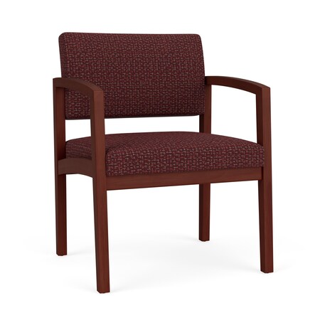 Lenox Wood Wide Guest Chair Wood Frame, Mahogany, RF Nebbiolo Upholstery